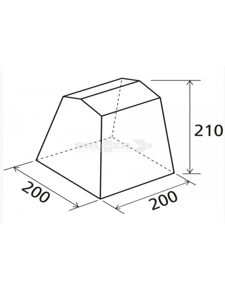 Coriander PVC multifunctional tent 200 x 200cm Brunner.