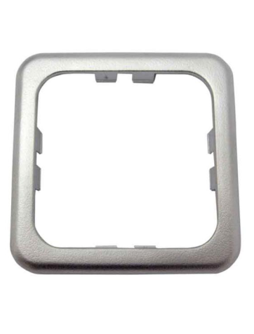 Silberner quadratischer Zierrahmen