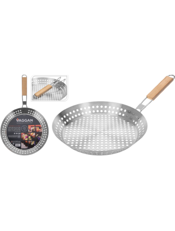 Sartén barbacoa plagable 30cm