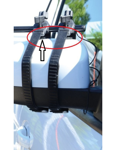 Base pad for mirror support