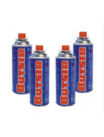 Pack 4 cartuchos B-250 de gas butano Butsir
