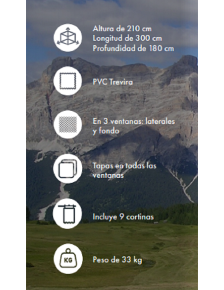 Negozio cucina Arosa 300 x 180 cm - Inaca