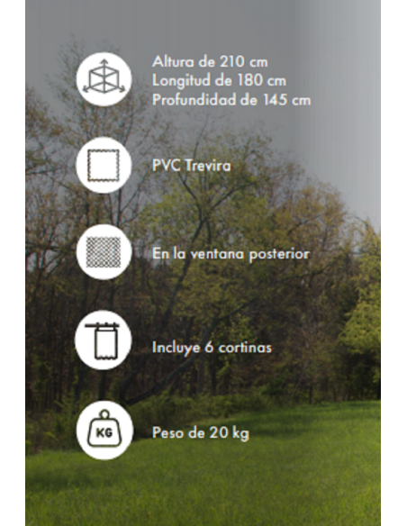 Java Küchenzelt 180 x 145 cm - Inaca Java Küchenzelt 180 x 145 cm - Inaca