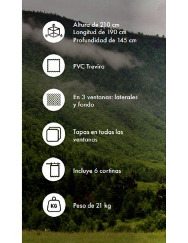 Messina Küchenzelt 190 x 145 cm - Inaca