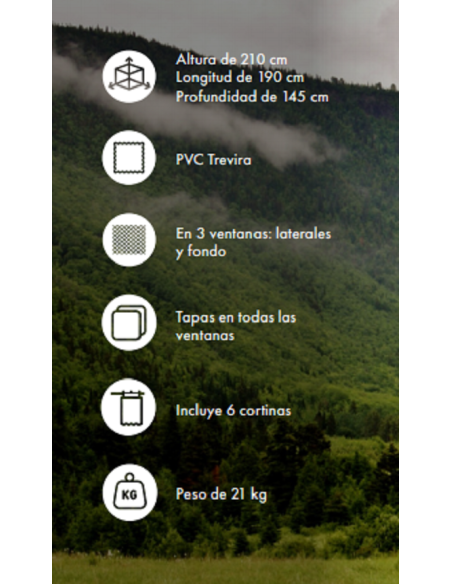 Barraca de cozinha Messina 190 x 145 cm - Inaca