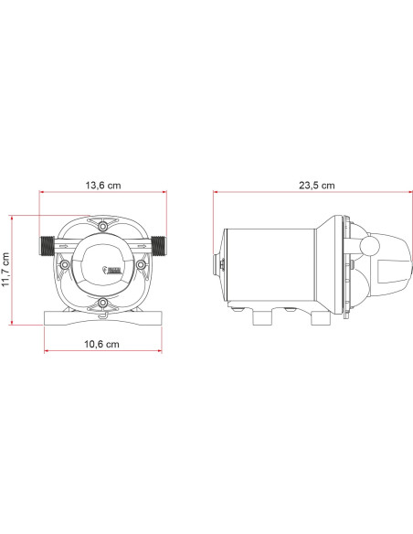 10L Fiamma Aqua F Wasserpumpe mit Druckschalter