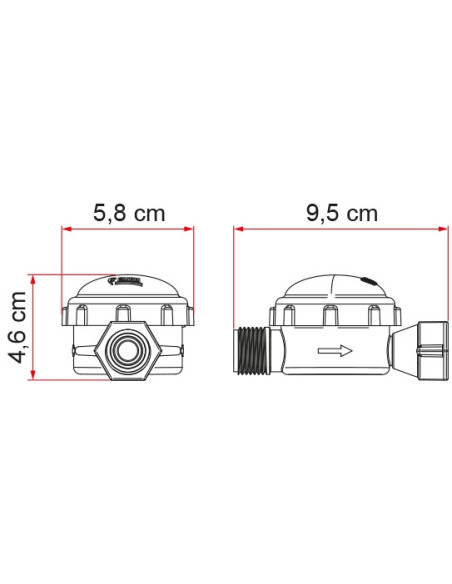 10L Fiamma Aqua F Wasserpumpe mit Druckschalter