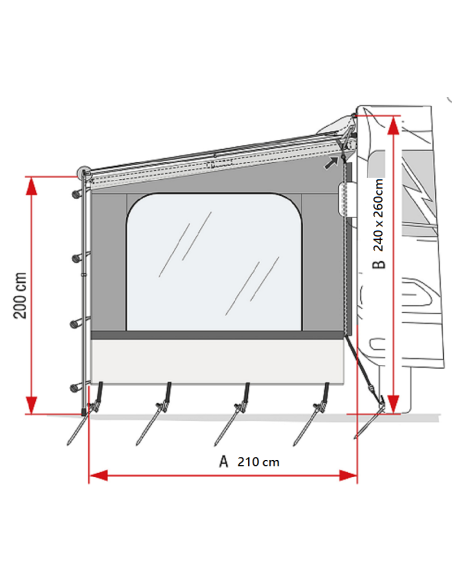 Cierre lateral Side W Fiamma Caravanstore / F35