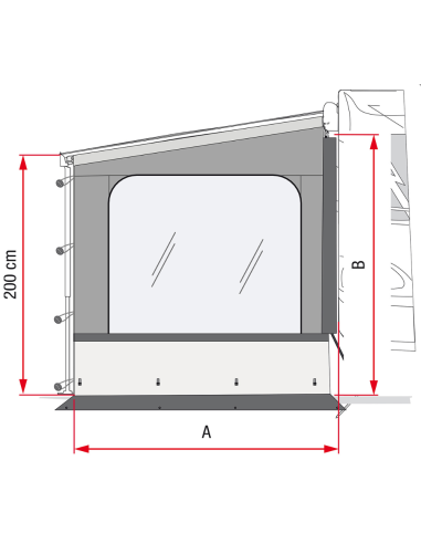 Cierre lateral Side W Pro Fiamma F35 / Caravanstore
