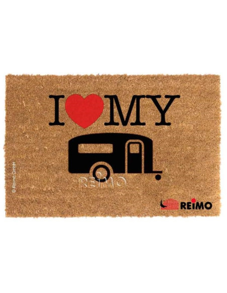Tapis paillasson J'aime ma caravane 50 x 25 cm