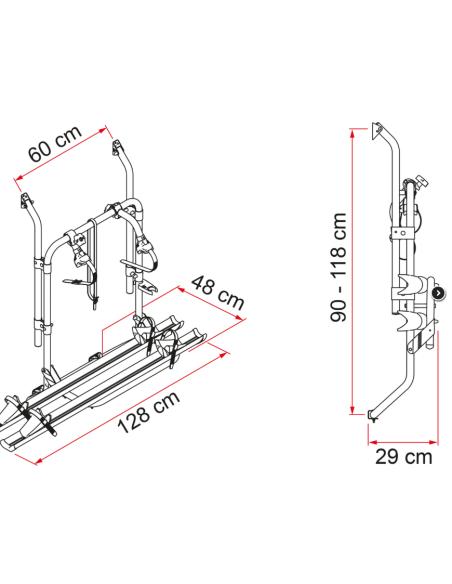 Portabicis Fiamma Carry bike 200 D