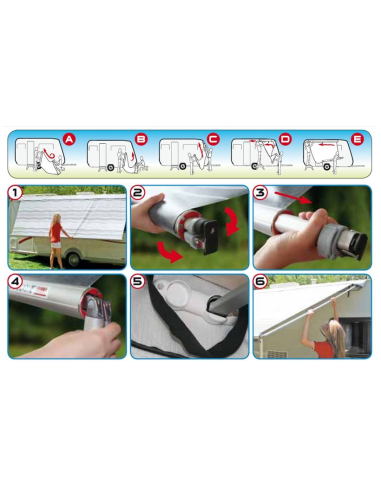 Toldo Fiamma caravanstore 310 XL Deluxe Cinza