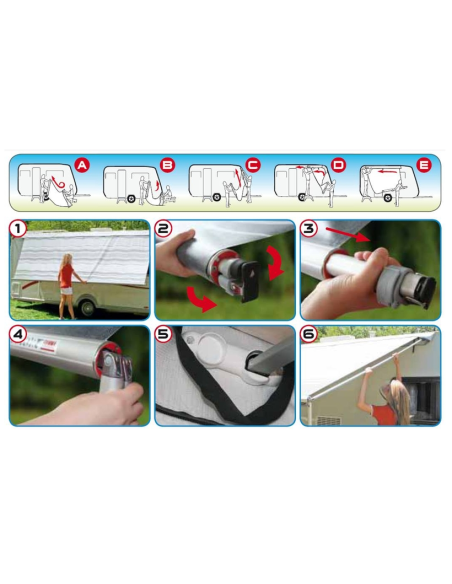 Toldo Fiamma Caravanstore 310 XL Deluxe Grau