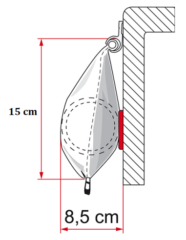 Toldo Fiamma Caravanstore 310 XL Deluxe Grau