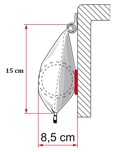 Toldo Fiamma caravanstore 310 XL Deluxe Gris