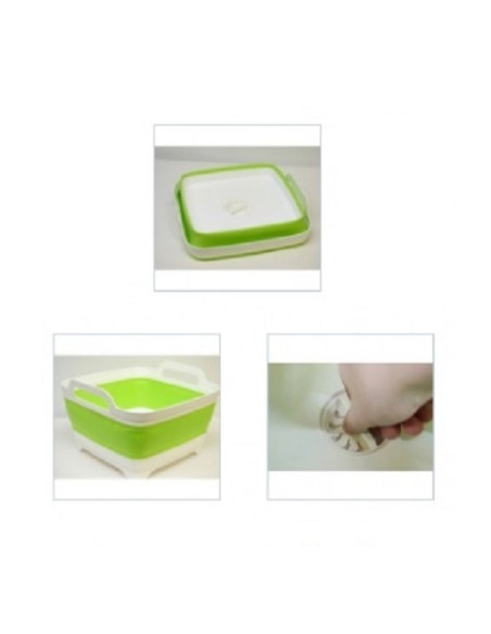 Cubo plegable con desagüe Camp4 12 litros