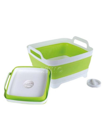 Cubo plegable con desagüe Camp4 12 litros