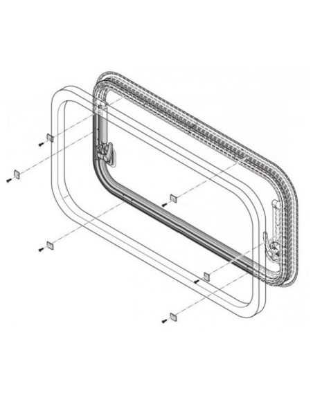 Carbest RW Eco casement window 800 x 450 cm