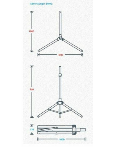 Trípode Maxview para antena con nivel