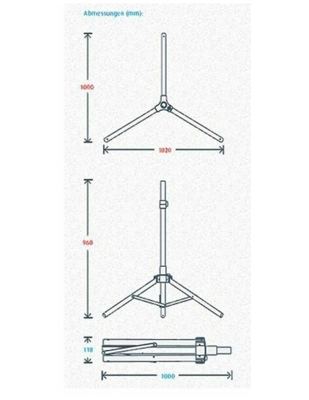 Treppiede Maxview per antenna con livella