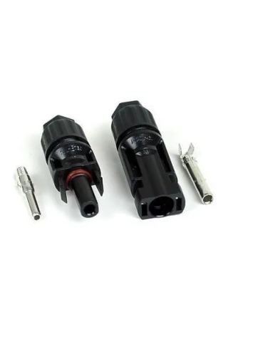 Conector MC4 placa solar Carbest. 1ud macho + 1ud hembra