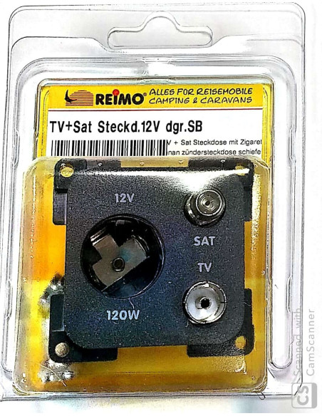 Toma de conexión interior 3 en 1. Sat, 12V y TV Gris oscuro. Toma de conexión interior 3 en 1. Sat, 12V y TV Gris oscuro.