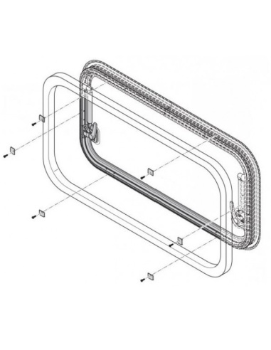 Carbest RW Eco casement window 900 x 450 cm