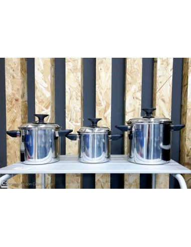 Juego de 3 ollas de cocina Space Saver Kampa