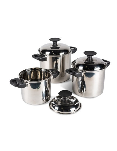 Juego de 3 ollas de cocina Space Saver Kampa Juego de 3 ollas de cocina Space Saver Kampa