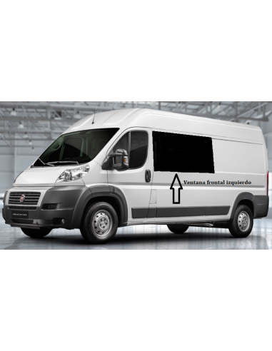 Sliding window for front left Fiat Ducato from 2007 onwards 1434 x 665 mm Carbest