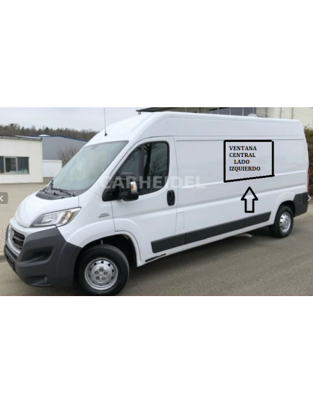 Janela deslizante para Fiat Ducato "central" esquerdo a partir de 2007 1360 x 665 mm Carbest