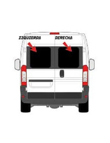 Vitre de porte arrière droite pour Fiat Ducato à partir de 2007 826 x 665 mm Carbest