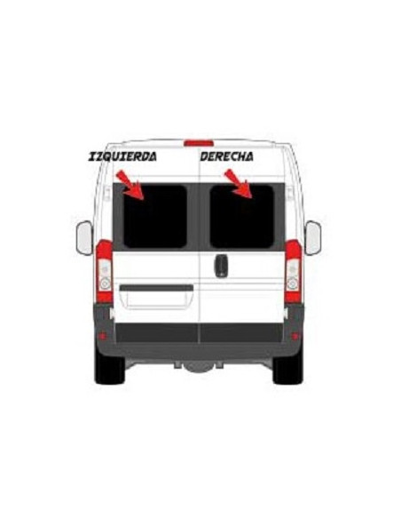 Fensterglas für hintere rechte Tür für Fiat Ducato ab 2007 826 x 665 mm Carbest