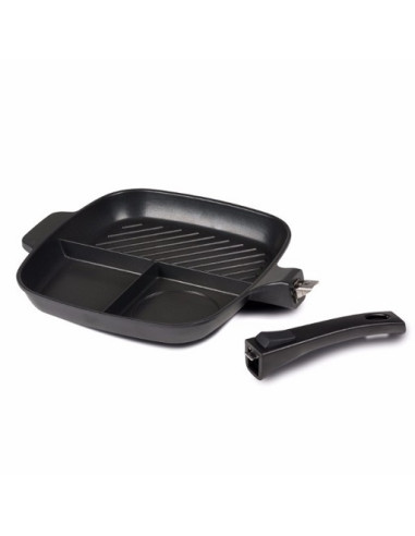 Multifunctional frying pan with three sections Kampa