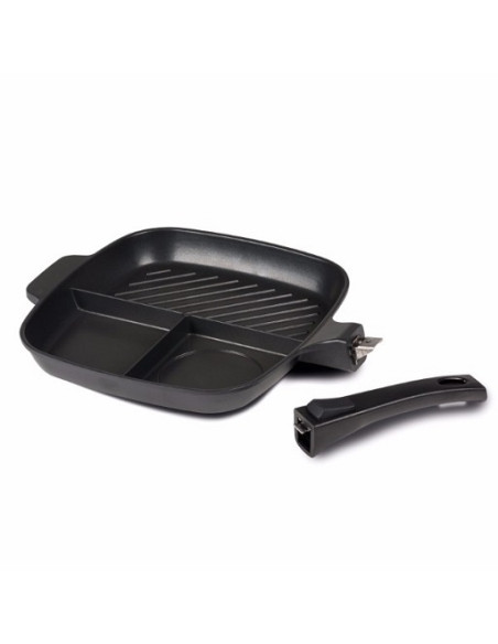 Multifunctional frying pan with three sections Kampa