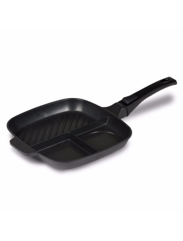 Multifunctional frying pan with three sections Kampa