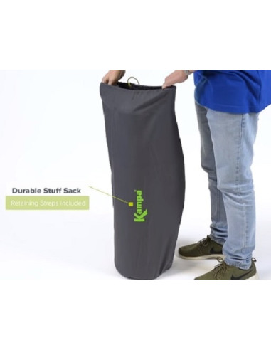 Colchón autoinflable Kampa Kip Highrise doble  201x 128 cm