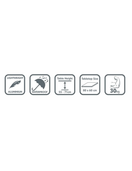 Table pliante Dometic Element 80 cm