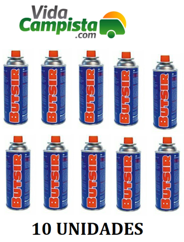 Pack 10 cartuchos B-250 de gas butano Butsir