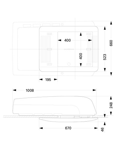 Aire aicondicionado Truma Aventa Comfort con marco gris