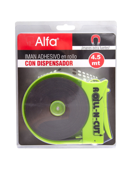 Aimant adhésif en rouleau avec distributeur 4,5 mètres