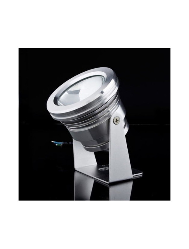 Refletor LED redondo 10w 12v alumínio submersível