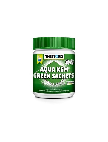 Thetford Aqua Kem Green Sachets 15 bolsistas ecológicas