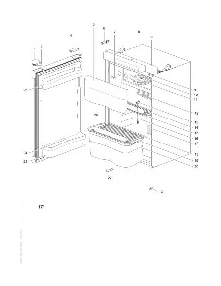 Absorberkühlschrank Thetford N4100A 97L LCD Automatik