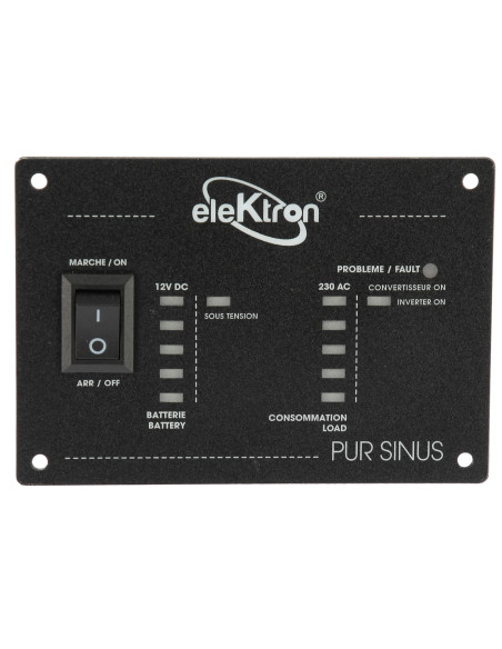 Inversor Convertidor y panel de control  Elektron Sinus de línea pura 1000 W Inversor Convertidor y panel de control  Elektron Sinus de línea pura 1000 W