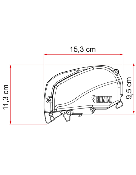 Roof awning F80S Deep Black 3.20 meters Fiamma Roof awning F80S Deep Black 3.20 meters Fiamma