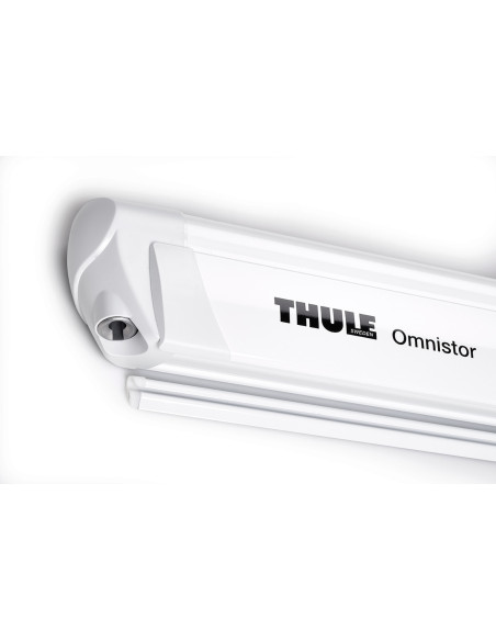 Guida ferroviaria bianca universale Thule alluminio con base rinforzata 4 metri