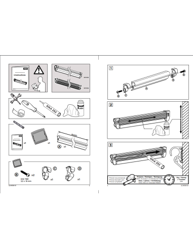 Rail de guidage universel Thule en aluminium anthracite avec base renforcée 4 mètres