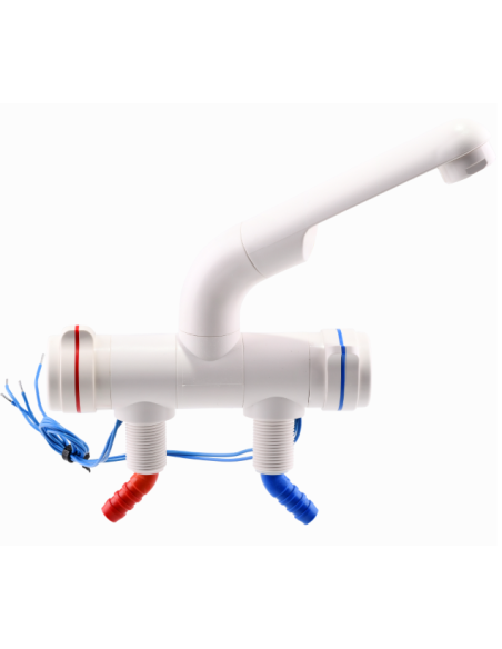 Automatic hot and cold water tap