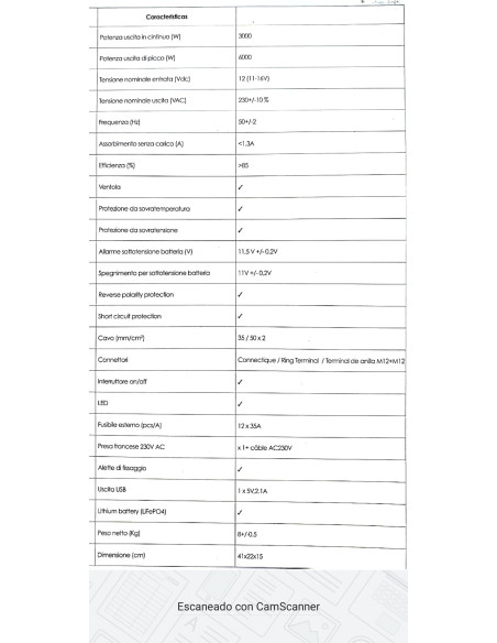 Elektron Sinus Pure Line Wechselrichter-Konverter und Bedienfeld 3000 W